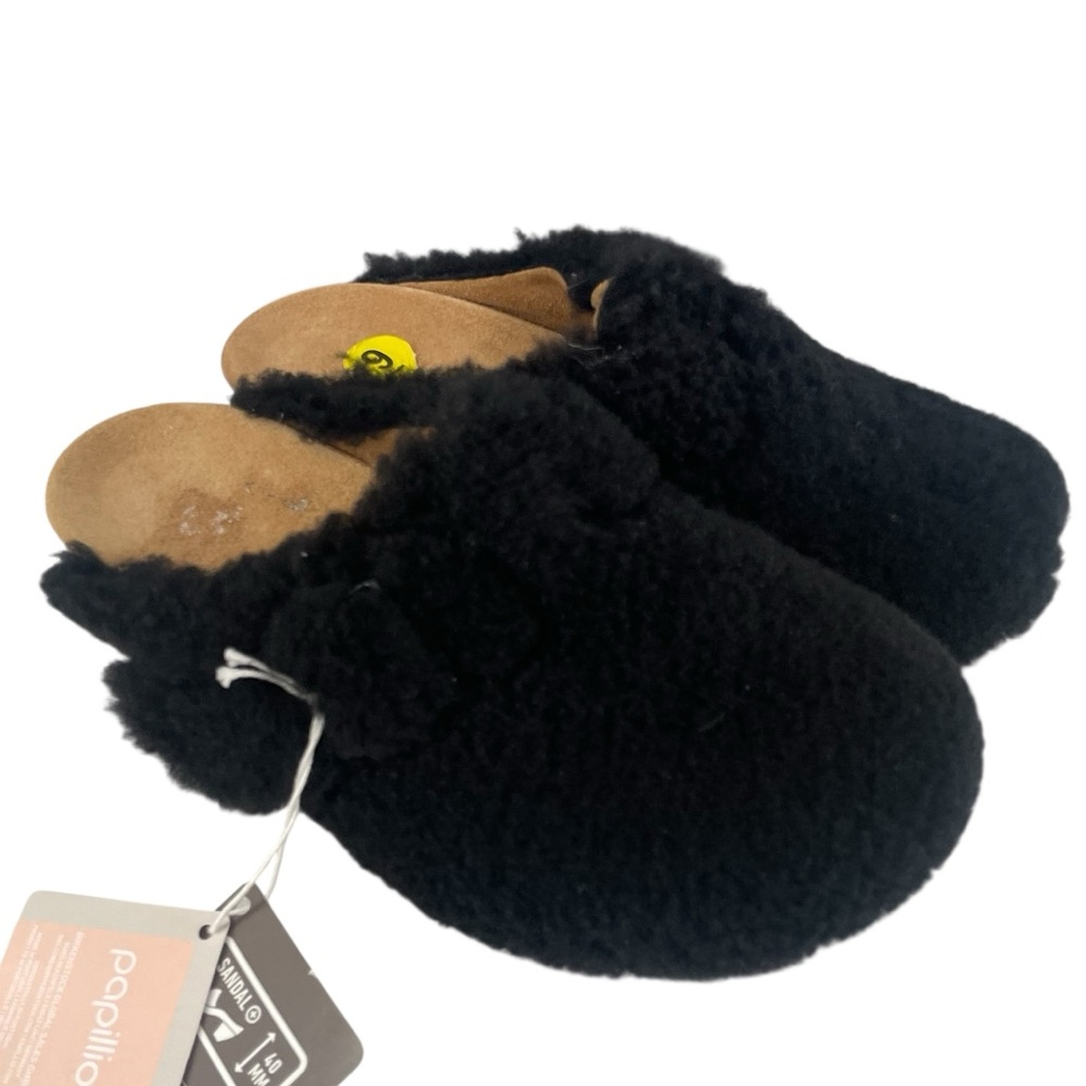 Birkenstock Papillio Boston Big Buckle Platform Clogs – Size 39, Black, NWT
